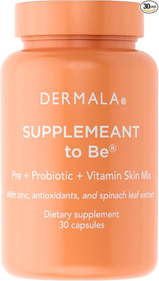 #FOBO SUPPLEMEANT to Be Acne Supplement | All Natural Daily Prebiotics Probiotics Vitamins Skin Mix with Zinc | Improve Clear Blemish-Free Radiant Skin Through Balancing Gut Health